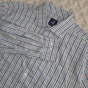 Johnnie-O Cary Oceanside Plaid Prep-Formance Button Down Shirt Men’s Medium